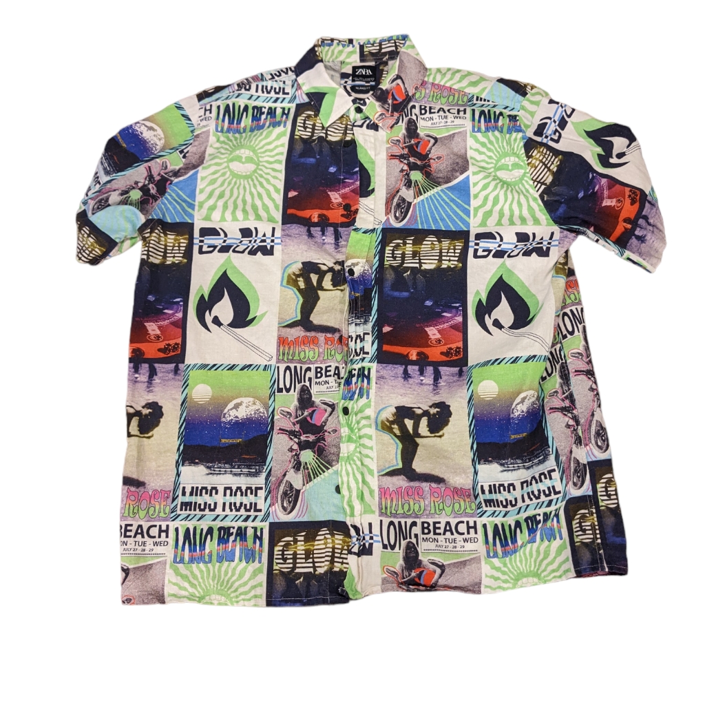 Zara Punk Patch Button Down